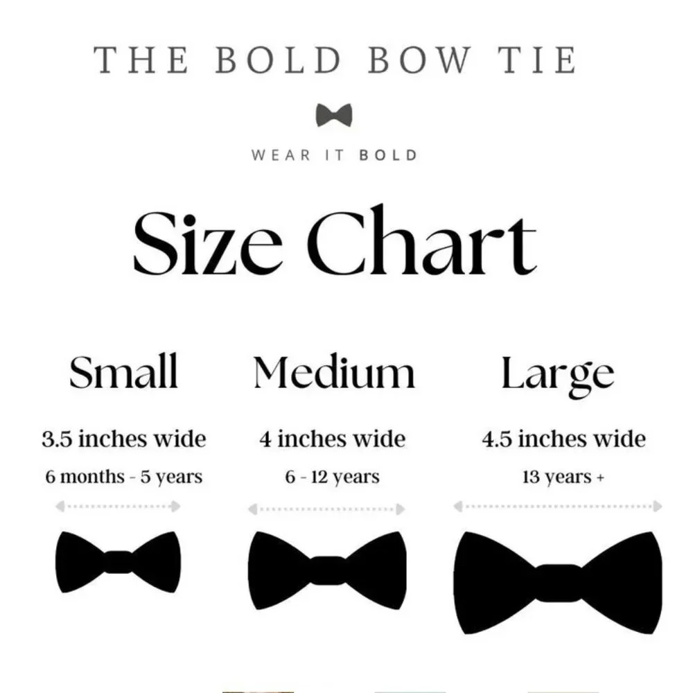 Gold Bow Tie- Gold Floral Kids